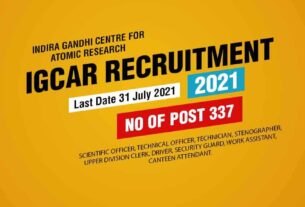 IGCAR Recruitment 2021 Job Listing Thumbnail.