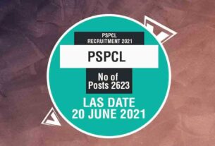 PSPCL Recruitment 2021: Punjab State Power Corporation Limited Job Listing thumbnail.