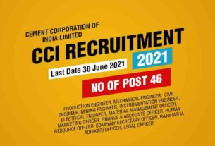 CCI Recruitment 2021 Job listing thumbnail.