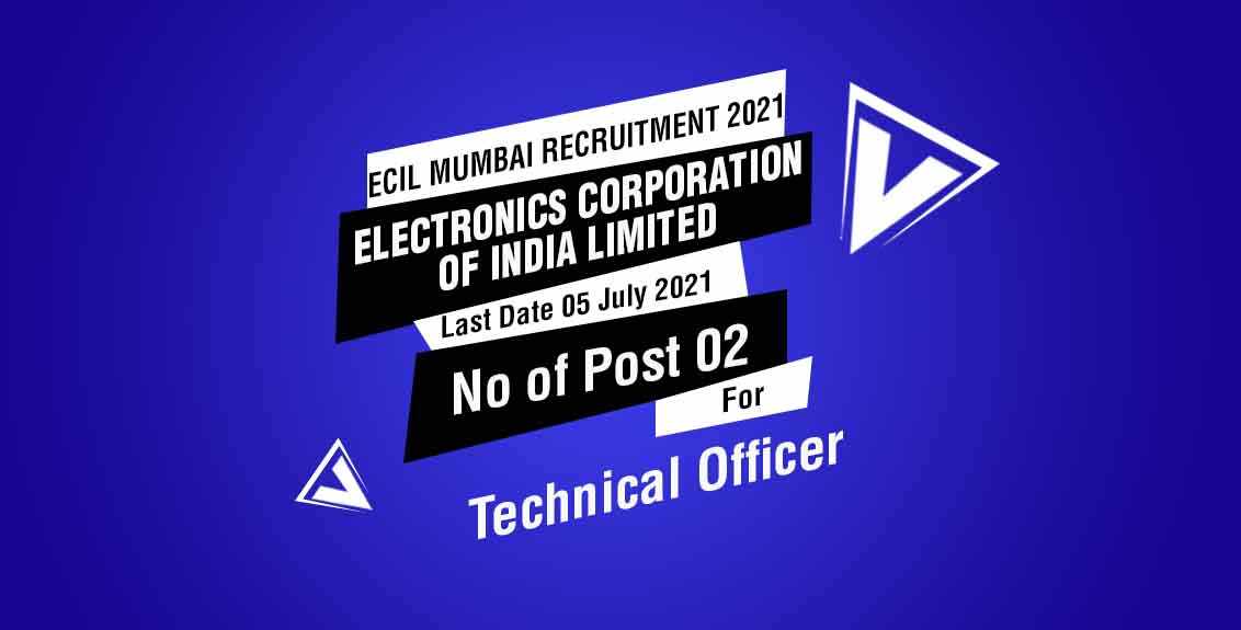 ECIL Mumbai Recruitment 2021 Job Listing Thumbnail.