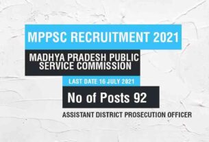 MPPSC Recruitment 2021 Job Listing Thumbnail.