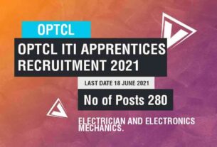 OPTCL ITI Apprentices Recruitment 2021 Job Listing Thumbnail.