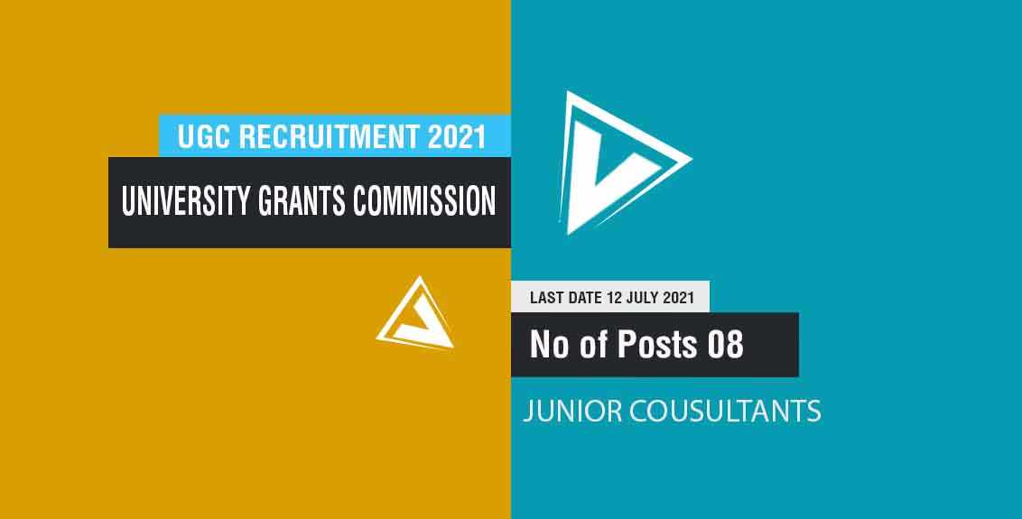 UGC Recruitment 2021 Job Listing thumbnail.