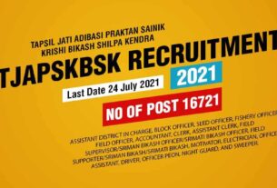 TJAPSKBSK Recruitment 2021 Job Listing thumbnail.