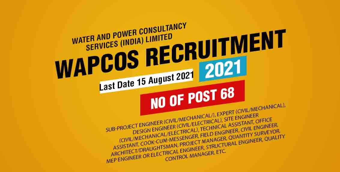 WAPCOS Recruitment 2021 Job Listing Thumbnail.