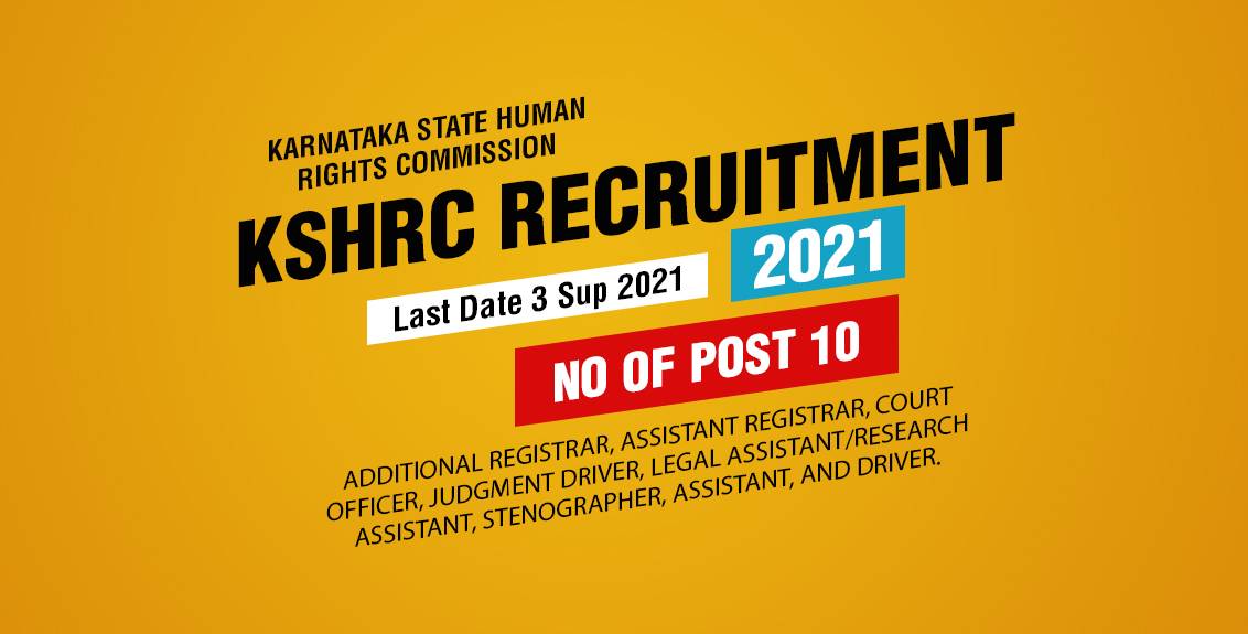 KSHRC Recruitment 2021 Job Listing thumbnail.