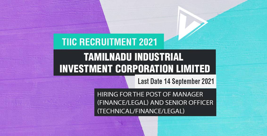 TIIC Recruitment 2021 Job Listing Thumbnail.