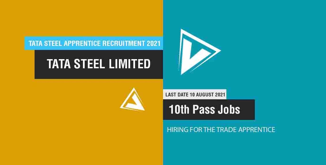 Tata Steel Apprentice Recruitment 2021 Job Listing Thumbnail.