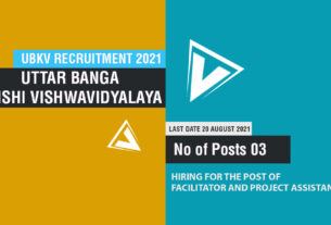 UBKV Recruitment 2021 Job Listing thumbnail.