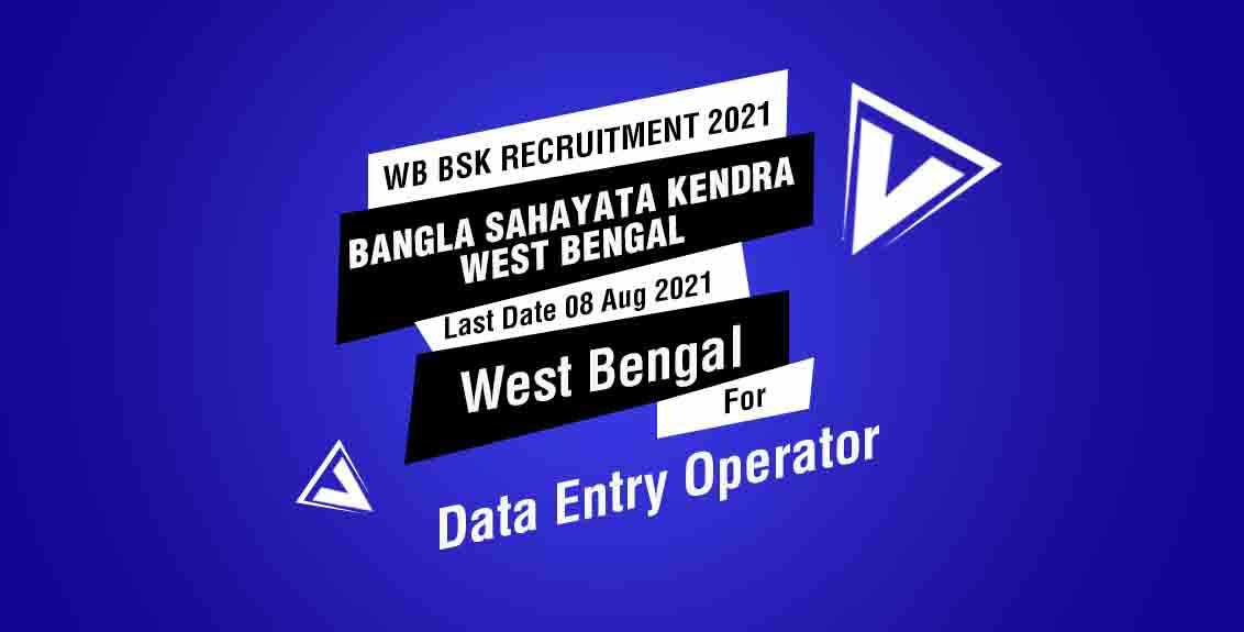 WB BSK Recruitment 2021 Job Listing thumbnail.