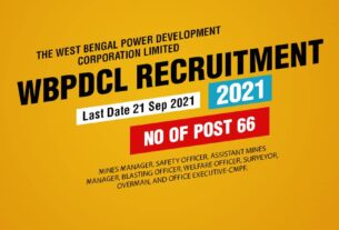 WBPDCL Recruitment 2021 Job Listing thumbnail.