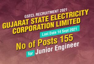 GSECL Recruitment 2021 Job Listing thumbnail.