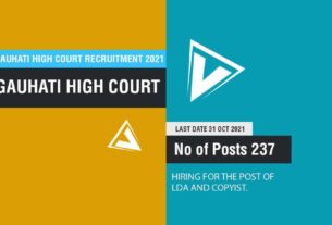 Gauhati High Court Recruitment 2021 Job Listing thumbnail.