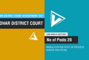 Jalandhar District Court Recruitment 2021 Job Listing thumbnail.