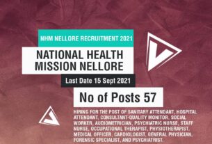 NHM Nellore Recruitment 2021 Job Listing thumbnail.