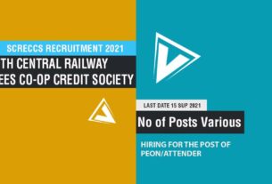 SCRECCS Recruitment 2021 job listing thumbnail.