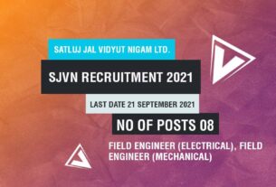 Satluj Jal Vidyut Nigam Ltd. Job Listing thumbnail.