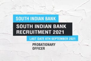 South Indian Bank Job Listing thumbnail.