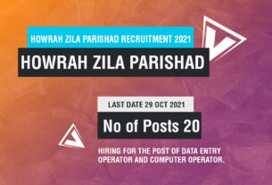 Howrah Zila Parishad Recruitment 2021 Job Listing thumbnail..