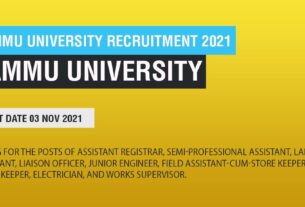 Jammu University Recruitment 2021 Job Listing thumbnail.