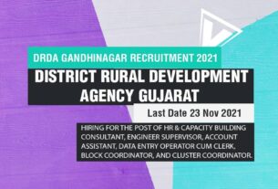 DRDA Recruitment 2021 Job Listing thumbnail.