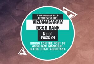 Vizianagaram DCCB Recruitment 2021 Job Listing thumbnail.