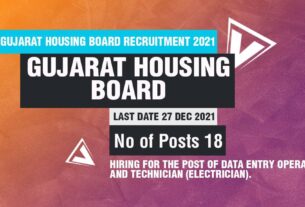 Gujarat Housing Board Recruitment 2021 for Data Entry Operator