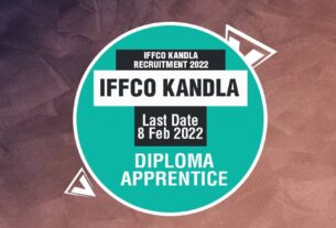 IFFCO Kandla Recruitment 2022 for engineering diploma apprentice