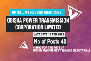 OPTCL Recruitment 2022 for Junior Management Trainee